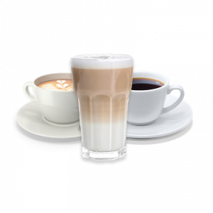 Cappuccino, Latte Macchiato und Kaffee